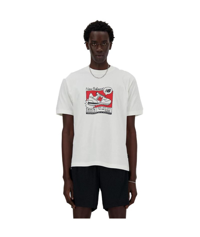 Camiseta New Balance Sport Essentials Ad Hombre Blanco