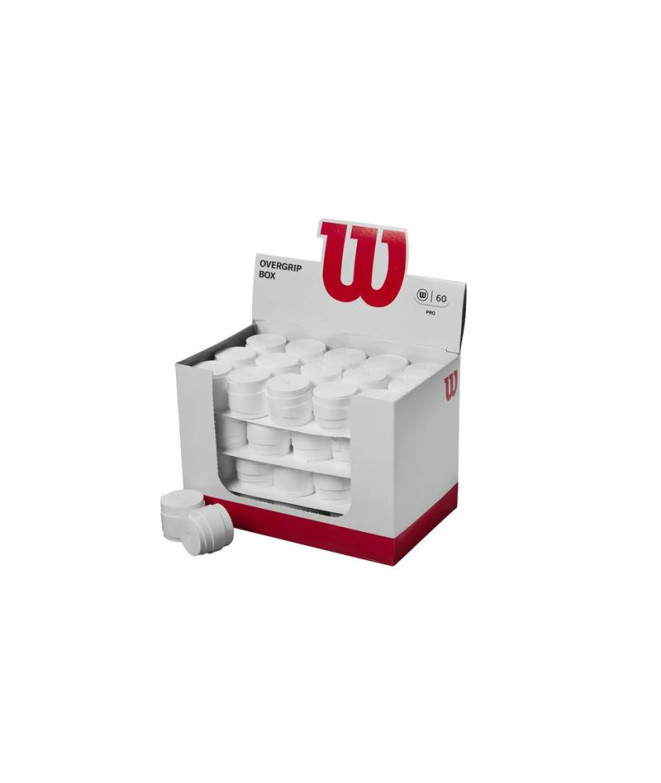 Caja 60 Overgrips Wilson Pro Blanco
