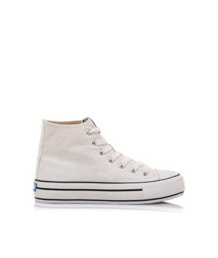 Chaussures Mustang 2025 V Attitude Femme Canvas Blanc
