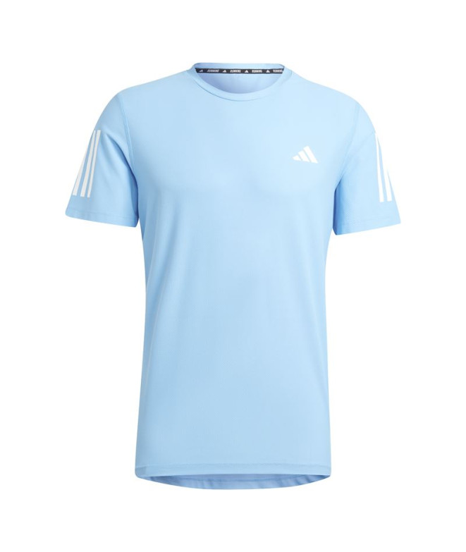 Camiseta de Running adidas Own The Run Hombre Azul Claro