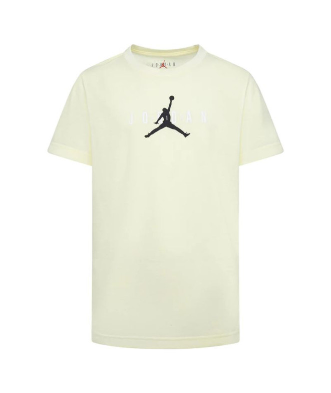 Camiseta Infantil Jordan Hbr Sustainable Ss Amarelo