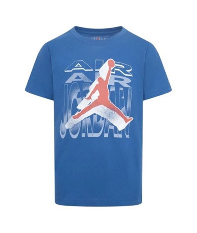 Camiseta Jordan Air 2 3D Ss Niño Azul