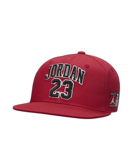 Casquette Enfant Jordan Jersey Bordure plate Rouge