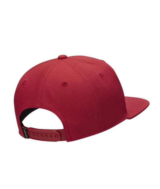 Boné Infantil Jordan Jersey Aba plana Vermelho