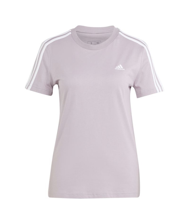 T-shirt adidas Essentials 3-Stripes Femme Violet