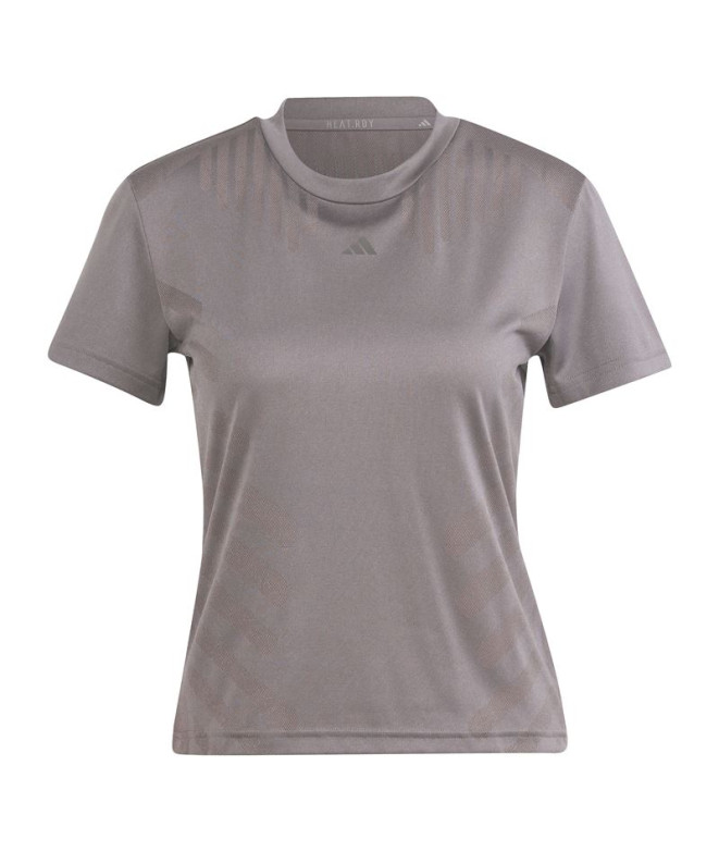 Camiseta de Fitness adidas Essentials Hr Hiit Airchill Mujer Gris
