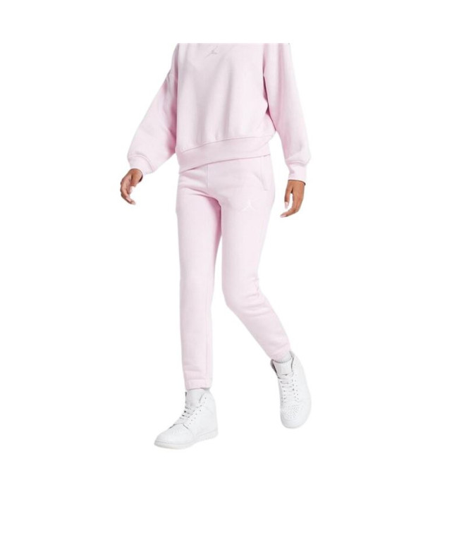 Calça Menina Jordan Icon Play Fleece Rosa