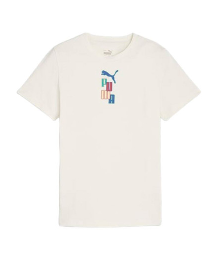 Camiseta Puma Ready Set Better Infantil Blanco