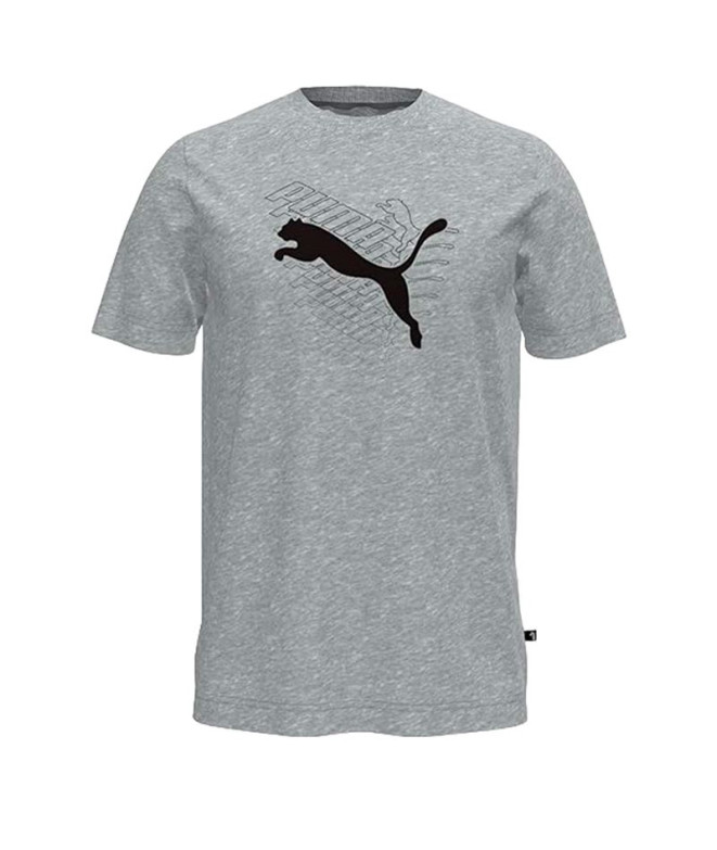 Camiseta Puma Graphics Cat Cinzento Homem