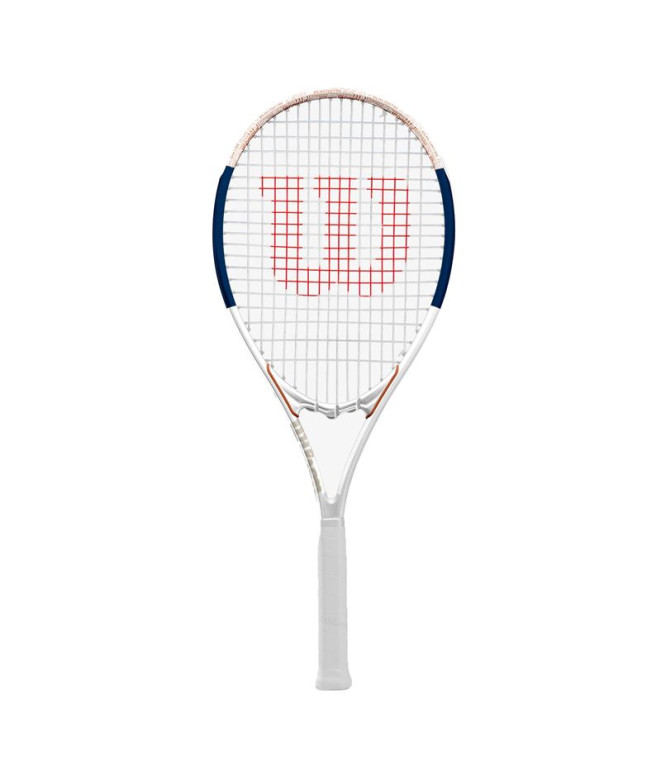 Raquette Tennis Wilson de Roland Garros Elite Adulte Blanc/Marine