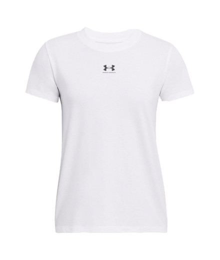 Camiseta de Fitness Under Armour Campus Core Mujer Blanco