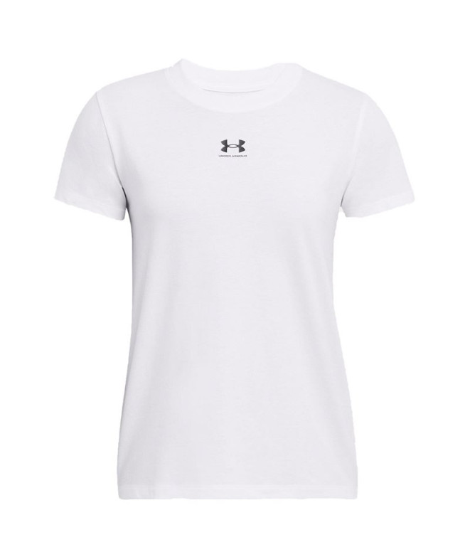 Camiseta de Fitness Under Armour Campus Core Mujer Blanco