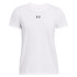 Camiseta Fitness Under Armour Mulher do Campus Core White