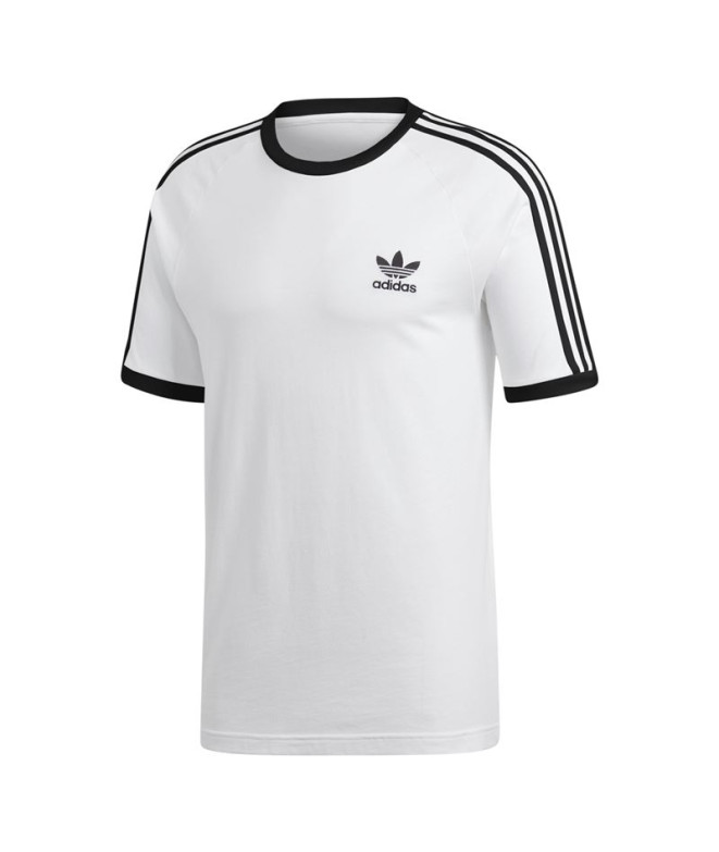 Camiseta adidas 3 Riscas brancas Homem