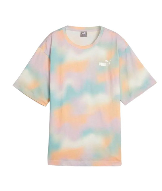 Camiseta Puma Essentials + Summer Daze Mujer Multicolor