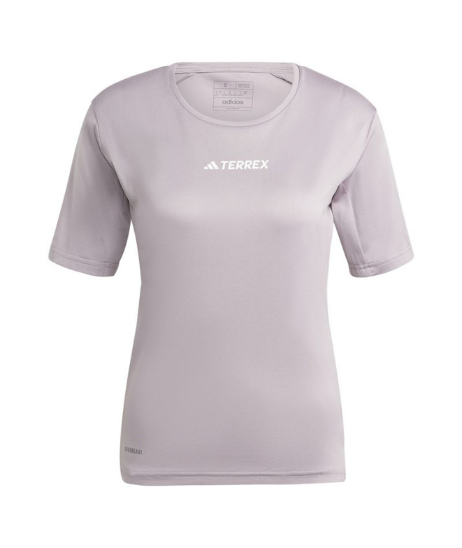 Camiseta caminhadas adidas Terrex Multi Mulher Lilás