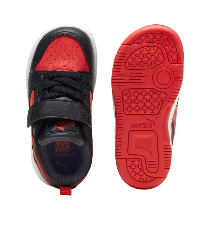 Sapatilhas Puma Rebound V6 Infantil Preto