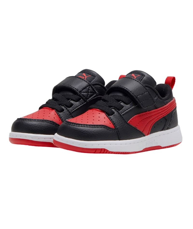 Sapatilhas Puma Rebound V6 Infantil Preto