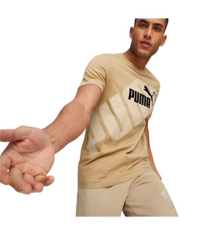 T-shirt Puma Power Graphic Brown Enfant