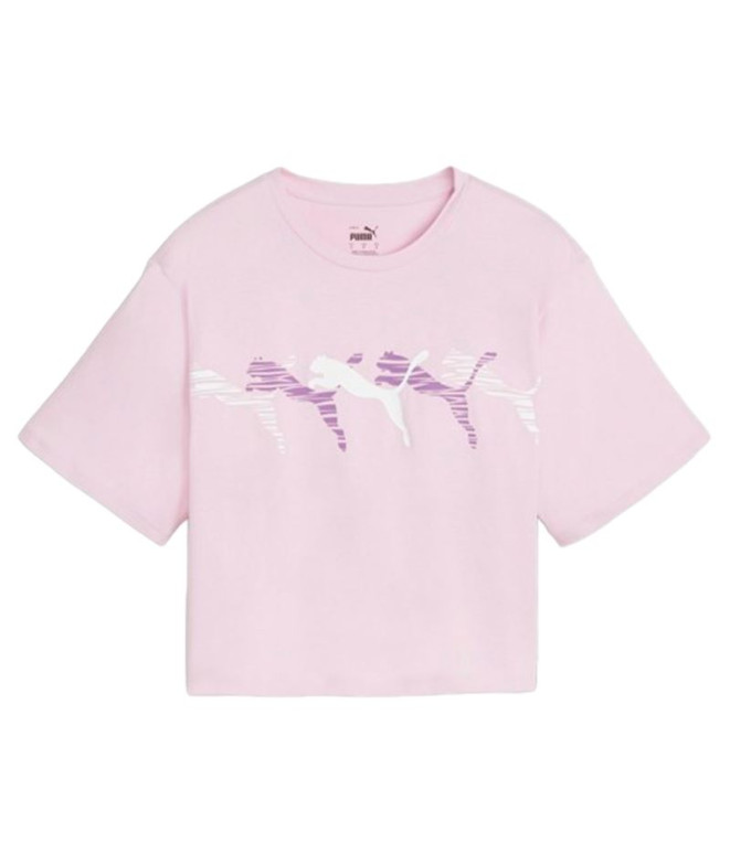 T-shirt Puma Essentials + AB Relaxe Purple Femme
