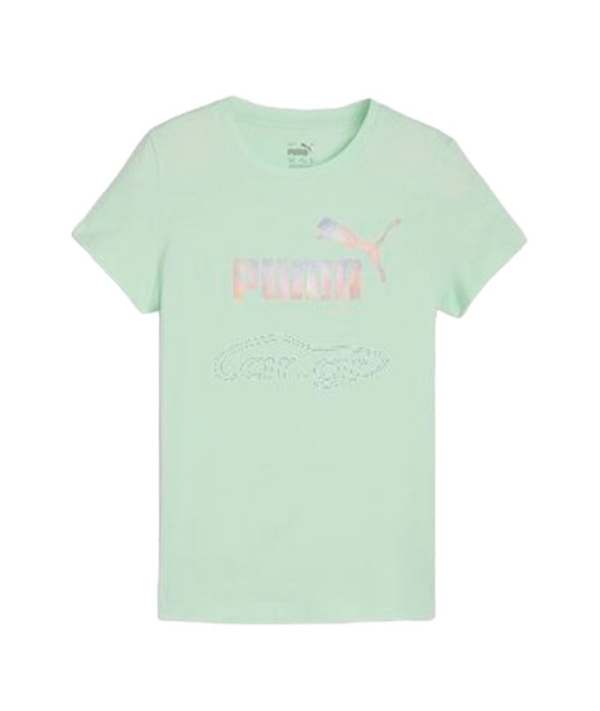 Camiseta Puma Essentials+ SUMMER DAZE Fresh Mint Infantil