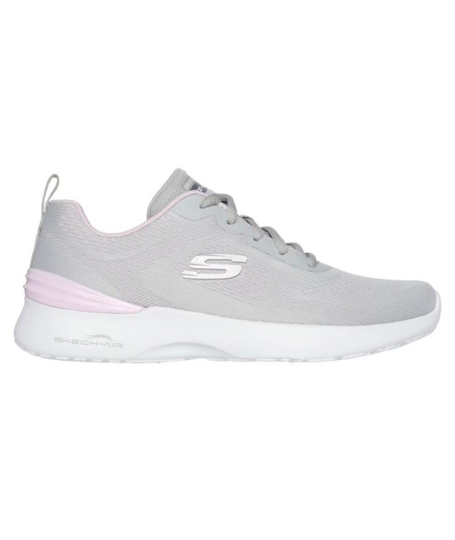 Chaussures Skechers Air Dynamight- Femme Gris Rose