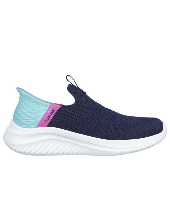 Chaussures Skechers Ultra Flex 3.0 - Fresh Time Fille Turquoise Marine