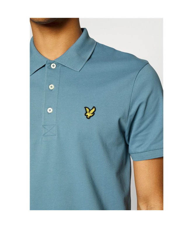 Polo Hommes Lyle & Scott V1-Plain Bleu