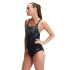 Fato de banho de Natação Speedo Digital Printed Medalist Mulher Preto