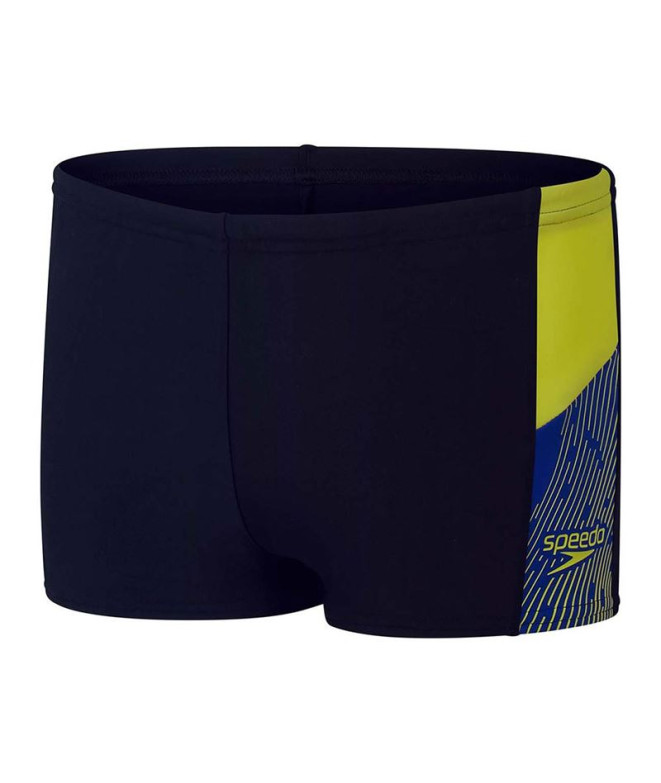 Maillot de bain de Natation Speedo Dive Aquashort Enfant Navy/Lemon