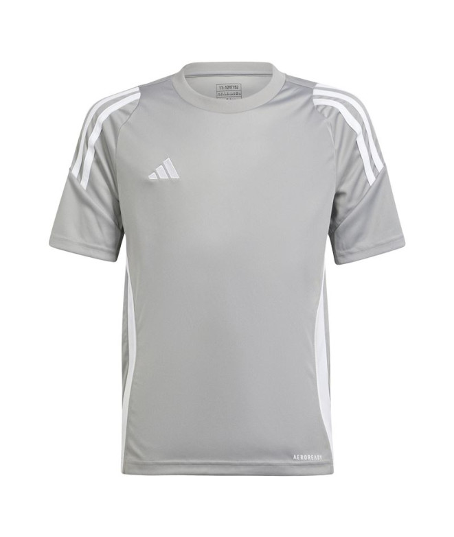 Camiseta de Futebol adidas Tiro24 Jsyy Infantil Cinza