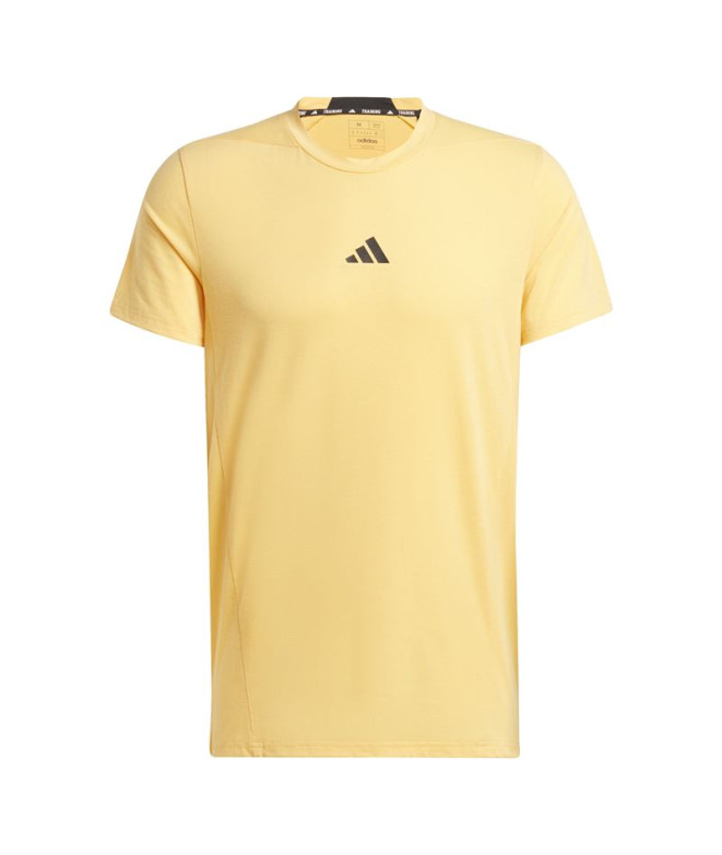 Camiseta de Fitness adidas Essentials D4T Homem Amarelo