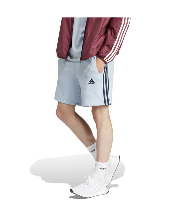 Calça adidas 3Bandas Ft Short Homem Azul