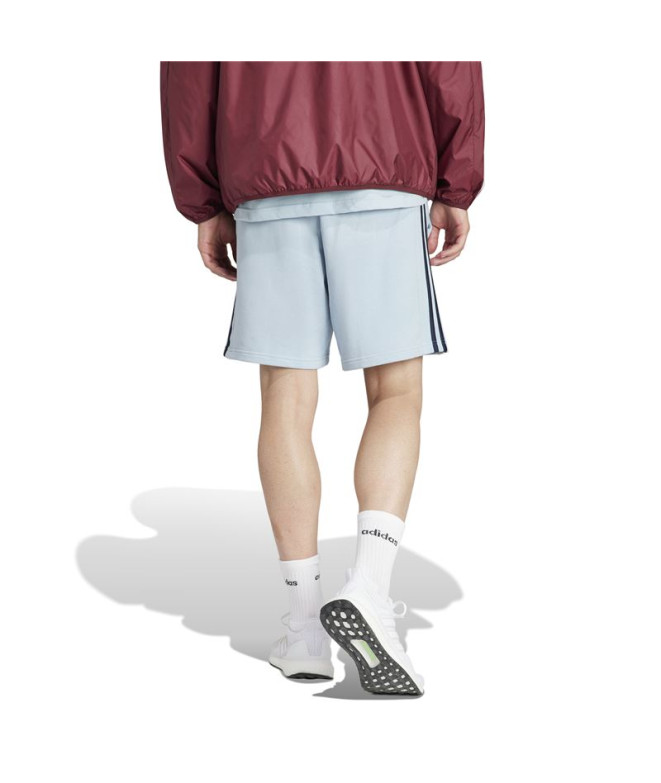 Calça adidas 3Bandas Ft Short Homem Azul