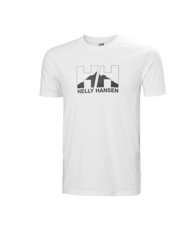 Camiseta por Montanha Helly Hansen Nord Graphic Homem Branco