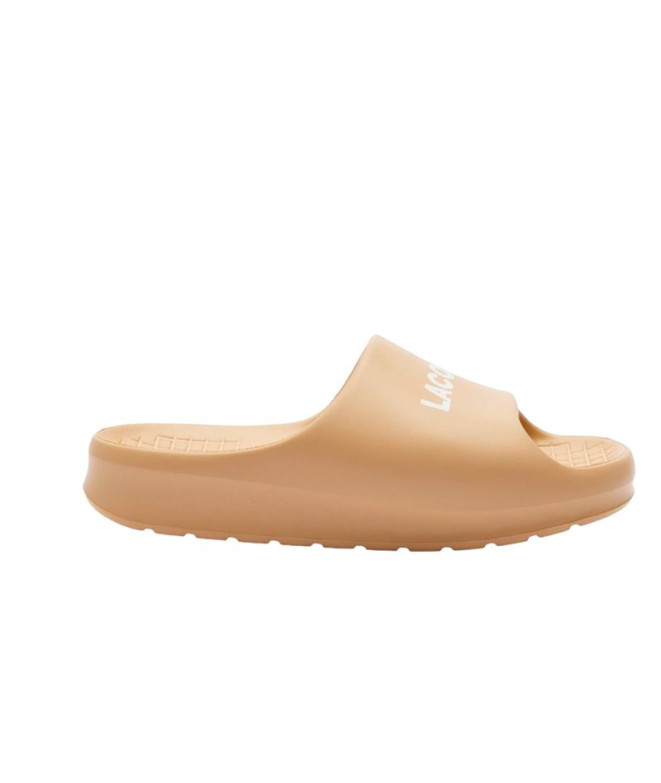 Tongs Lacoste Slides et sandales Femme Beige