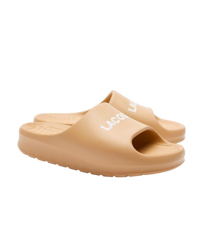 Tongs Lacoste Slides & Sandals Femme Beige