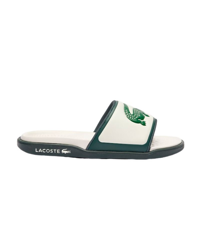 Chanclas Lacoste Slides & Sandals Hombre Blanco Verde