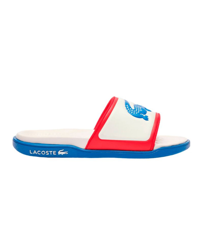 Chanclas Lacoste Slides & Sandals Hombre Blanco Azul