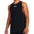 Camiseta Basquetebol Under Armour Homem de BASELINE TANQUE DE ALGODÃO Preto