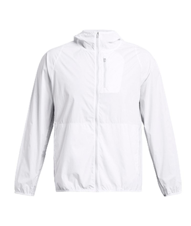 Casaco de Running Under Armour LAUNCH LIGHTWEIGHT Homem Branco