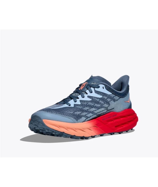 Chaussures de Trail Hoka Speedgoat 5 Femme Bleu