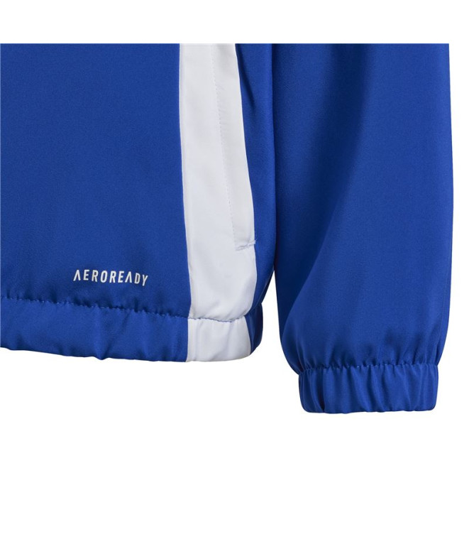 Cortavientos de Fútbol adidas Tiro24 Infantil Azul