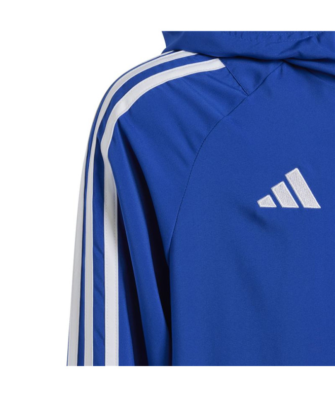 Cortavientos de Fútbol adidas Tiro24 Infantil Azul