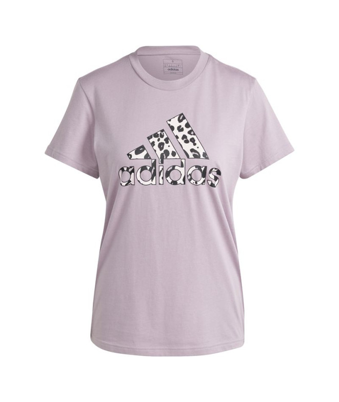 Camiseta adidas Animal Gt Mulher Lilás