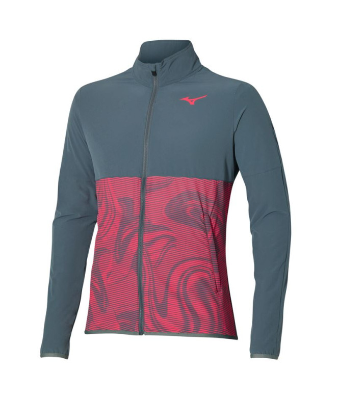 Chaqueta Mizuno Charge Printed Hombre Gris
