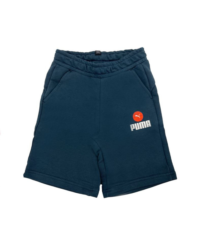 Calça Puma Blank Infantil Azul-marinho