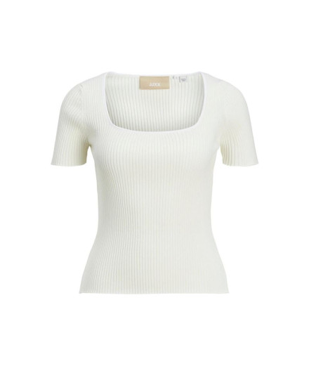 Camiseta Jack & Jones Jxsky Ss Knit Cloud Dancer Camiseta Jack & Jones Jxsky Ss Knit Cloud Dancer