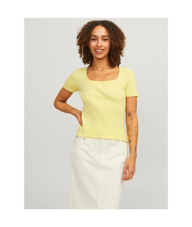 Camiseta Jack & Jones Jxsky Ss Knit French Vanilla