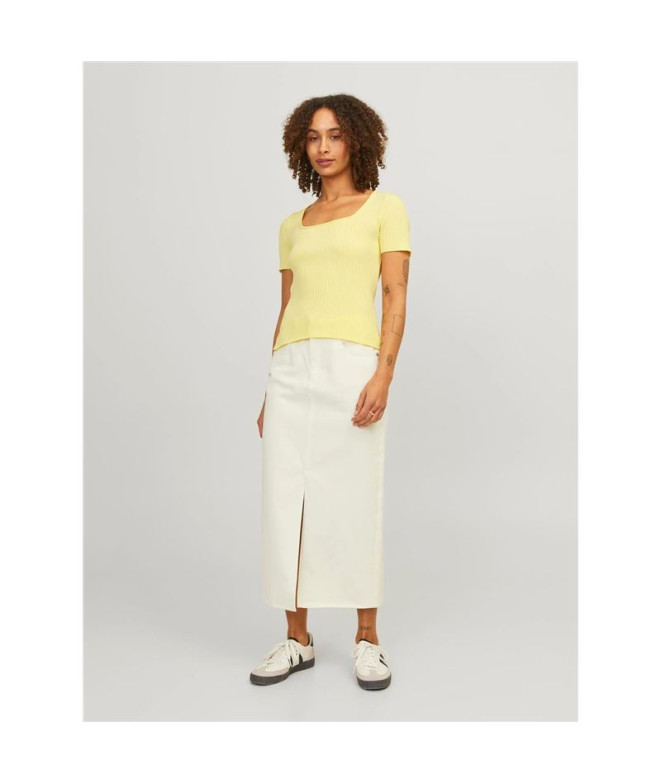 T-shirt Jack & Jones Jxsky Ss Knit French Vanilla